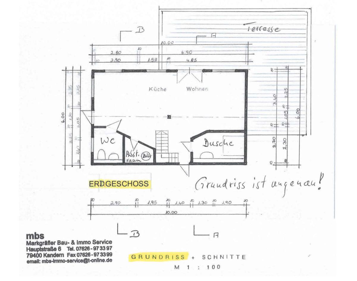 Grundriss Erdgeschoss Nebenhaus